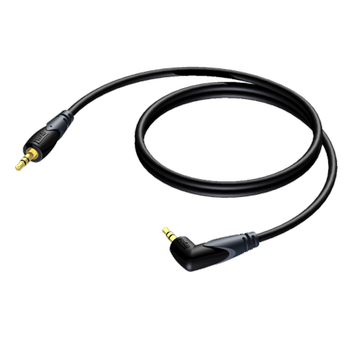 PROCAB Classic Series 3.5 mm Jack male stereo - 3.5 mm Jack angled male stereo - 1.5 meter (CLA718/1.5)