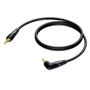 PROCAB Classic Series 3.5 mm Jack male stereo - 3.5 mm Jack angled male stereo - 1.5 meter