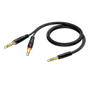 PROCAB Reference Series 6.3 mm Jack male stereo - 2 x 6.3 mm Jack male - 3 meter - hanger