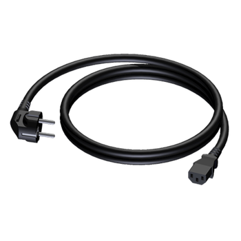 PROCAB Power Series Power cable - schuko male - euro power female - rubber lead - 3 x 1.5 mm² - 0,5 meter (CAB495/0.5)