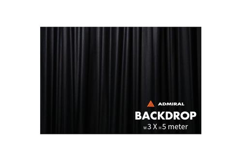 Admiral Staging Backdrop 320 g/m² W 3m x H 5m black (PODK3050)