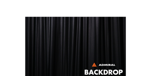 Admiral Staging Backdrop 320 g/m² W 6m x H  4,5m black (PODK6045)