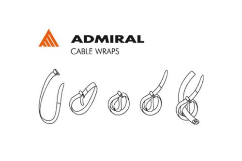 Admiral Staging Cable wrap 55cm white 5 pieces (VECW55WI)