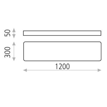 ACB Turin kattovalaisin 3000K push dim (P376120BDP)