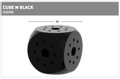 SIXTY82 An-RAL9005 Cube 50x50 model M BLACK
