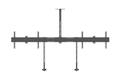 infobit Dual Screen Wall Mount for Video Conference, w/ Camera tray, Soundbar holder. VESA 400mm, 32-55" Screen.