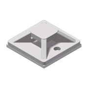 Procab Self adhesive cable tie mount - 20 x 20 mm White version