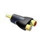 Procab Adapter - 2 x RCA/Cinch female - RCA/Cinch male