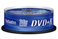 VERBATIM DVD+R 4.7Gb 16x spindle (25)