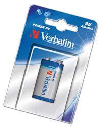 Verbatim 9V (6LR61) Alkaline Batteri (49924)