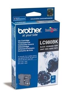 Brother LC980BK Blekkpatron for ca. 300 A4 sider, sort (LC980BK)
