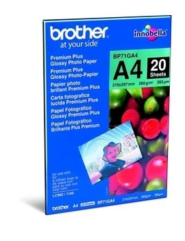 Brother A4 fotopapir,  20 ark, 260g/m2 (BP71GA4)