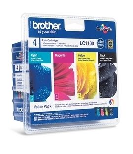 Brother LC1100V Valuepack 4 blekkpatroner,  sort + 3 farger (LC1100VALBPDR)