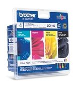 Brother LC1100V Valuepack 4 blekkpatroner, sort + 3 farger