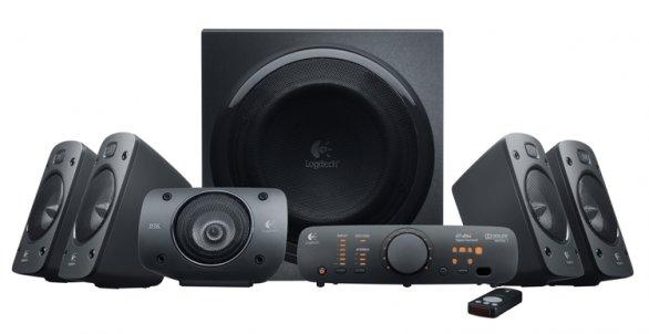 Logitech Surround Sound Speaker Z906 5.1 høyttalersystem,  500W RMS, THX-godkjent (980-000468)