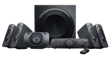 Logitech Surround Sound Speaker Z906 5.1 høyttalersystem,  500W RMS, THX-godkjent (980-000468)