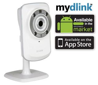 D-LINK Securicam Wireless N Home IP IR-lysdioder (for filming i mørke), digital bevegelsesdetektor,  mydlink (DCS-932L/E)