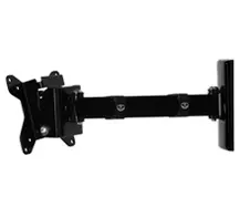 B-TECH Veggfeste for LCD og TFT m/ arm, VESA 75 og 100 brakett - sort