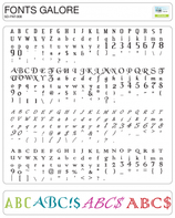 Craftwell Image Card Fonts Galore