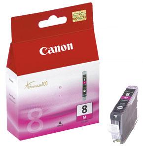 Canon CLI-8M - 13 ml - magenta - original - blekkbeholder - for PIXMA iP3500, iP4500, iP5300, MP510, MP520, MP610, MP960, MP970, MX700, MX850, Pro9000 (0622B001)