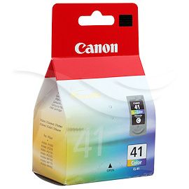 Canon CL-41 - 12 ml - Høy ytelse - farge (cyan, magenta, gul) - original - blekkpatron - for PIXMA iP1800, iP1900, iP2500, iP2600, MP140, MP190, MP210, MP220, MP470, MX300, MX310 (0617B001)