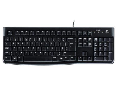 Logitech Keyboard K120 for Business USB, Nordic, Vannavstøtende - OEM (920-002528)