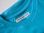 Brother TZe-FA3 P-Touch 12mm tekstiltape Blå på hvit, 3 meter