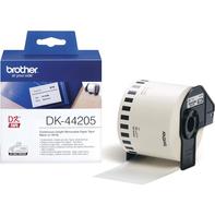 Brother DK44205 - Fjernbart adhesiv - hvit - Rull (6,2 cm x 30,5 m) 1 rull(er) merkelapper - for Brother QL-1050, 1060, 500, 550, 560, 570, 580, 650, 700, 710, 720