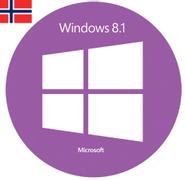 Microsoft Windows 8.1 Norsk 64-bit DVD OEM