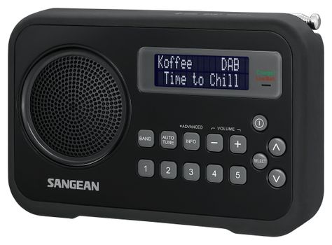 Sangean DPR-67 DAB+/FM reiseradio,  sort (340070)