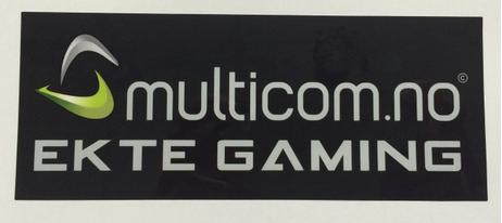 Multicom EKTE GAMING klistremerke (MCSTICKER)