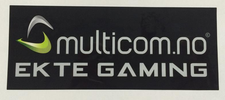 Multicom EKTE GAMING klistremerke (MCSTICKER)