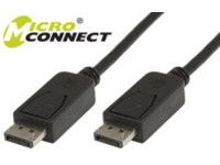 MicroConnect DisplayPort 20 M/M 1,8m Black Displayport version 1.1 (DP-MMG-180)