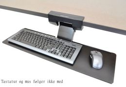 Ergotron Neo-Flex Underdesk Keyboard Arm - Tastatur/musearm-monteringsbakke - monterbar under skrivebord - svart