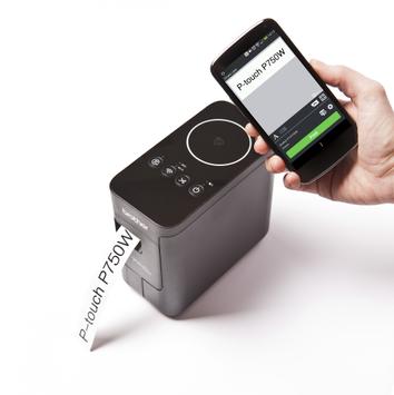 Brother P-Touch PT-P750 Trådløs Etikettskiver Innebygd Wi-Fi og NFC, opptil 24mm tapebredde (PTP750WZW1)