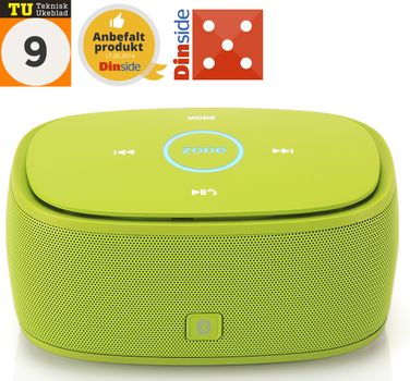 Zone of Norway Box Bluetooth høyttaler,  lime (950559-lime)