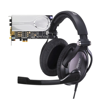 ASUS Xonar Xense 7.1 Lydkort og gaming headset, PCIe, SPDIF, 3.5mm jack, 6.3mm jack - Demomodell (90-YAA0J0-0UAN0BZ-demo)