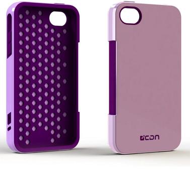 CC iPhone 4/4s Deksel Autocomb Lilla (IPNE-636)