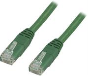 Deltaco UTP Cat6 patchkabel 0,3m, grønn