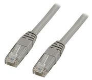 Deltaco UTP Cat6 patchkabel 0,75m, grå
