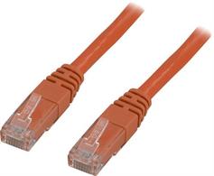 Deltaco UTP Cat6 patchkabel 0,3m, orange