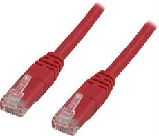 Deltaco Koblingskabel - RJ-45 (hann) til RJ-45 (hann) - 15 m - UTP - CAT 6 - flertrådet - rød