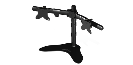 XTRFY Stand for 2 monitors 15" – 24", aluminum (XO-ST2-BLACK-)