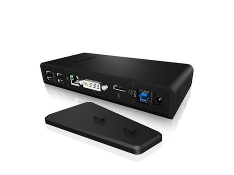 ICY BOX ICY BOX IB-DK2241AC - Multi Docking Station 2 x USB3.0 Type A, 1x DVI, 1x HDMI, 1x Gb LAN, 1x Mic, 1x Earphone, 4x USB 2.0 (IB-DK2241AC)