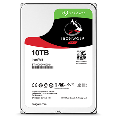 Seagate IronWolf 10TB NAS HDD 256MB, 7200rpm (ST10000VN0004)