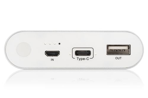 ednet 31898 Powerbank med hurtiglading 10000mAh, 1x USB-C (2,4A), 1x USB-A (2,1A) (EDNET-31898)