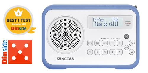 Sangean DPR-67 DAB+/FM reiseradio,  blå (340071)