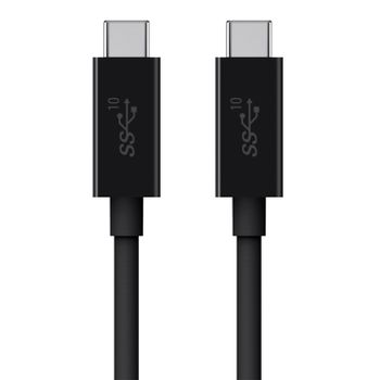 Belkin USB-kabel - USB-C (hann) til USB-C (hann) - 5 A - 1 m - 4K-støtte - svart (F2CU052BT1M-BLK)