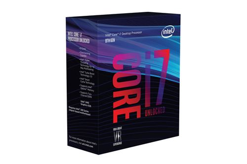 Intel Core i7-8700K 3.7GHz-4.7GHz 12MB LGA1151 V2, 95W, ulåst, Boxed uten kjøler (BX80684I78700K)