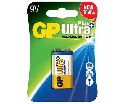 GP Ultra Plus Alkaline 9V-batteri (151125)